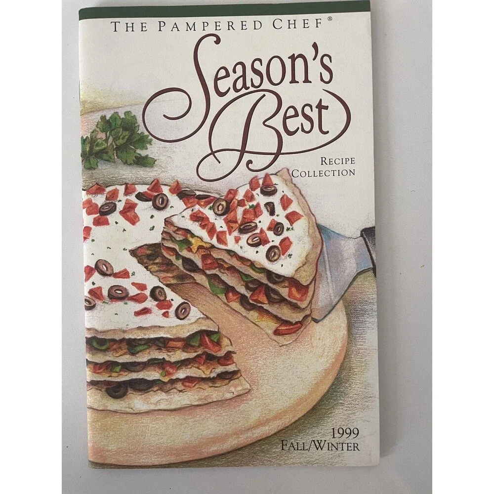 Vintage Lot of 10 Pampered Chef 1994-2001 Light & Simple Recipes Season's Best